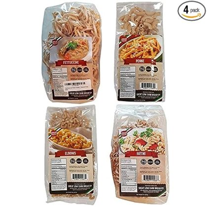 4 Pack Assortment Low Carb Pasta